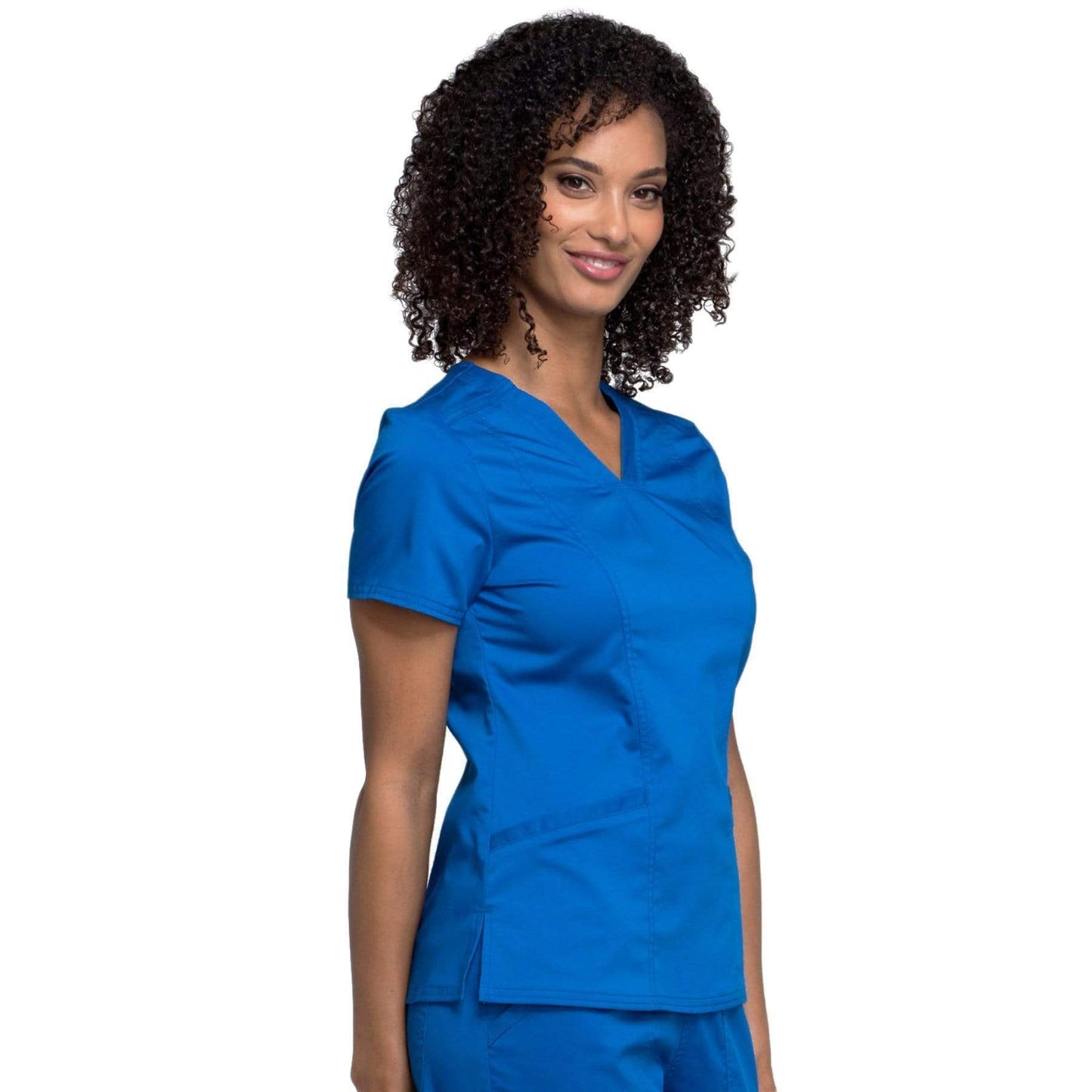 Cherokee Scrubs Top Cherokee Workwear Revolution WW710 Scrubs Top Womens V-Neck Royal
