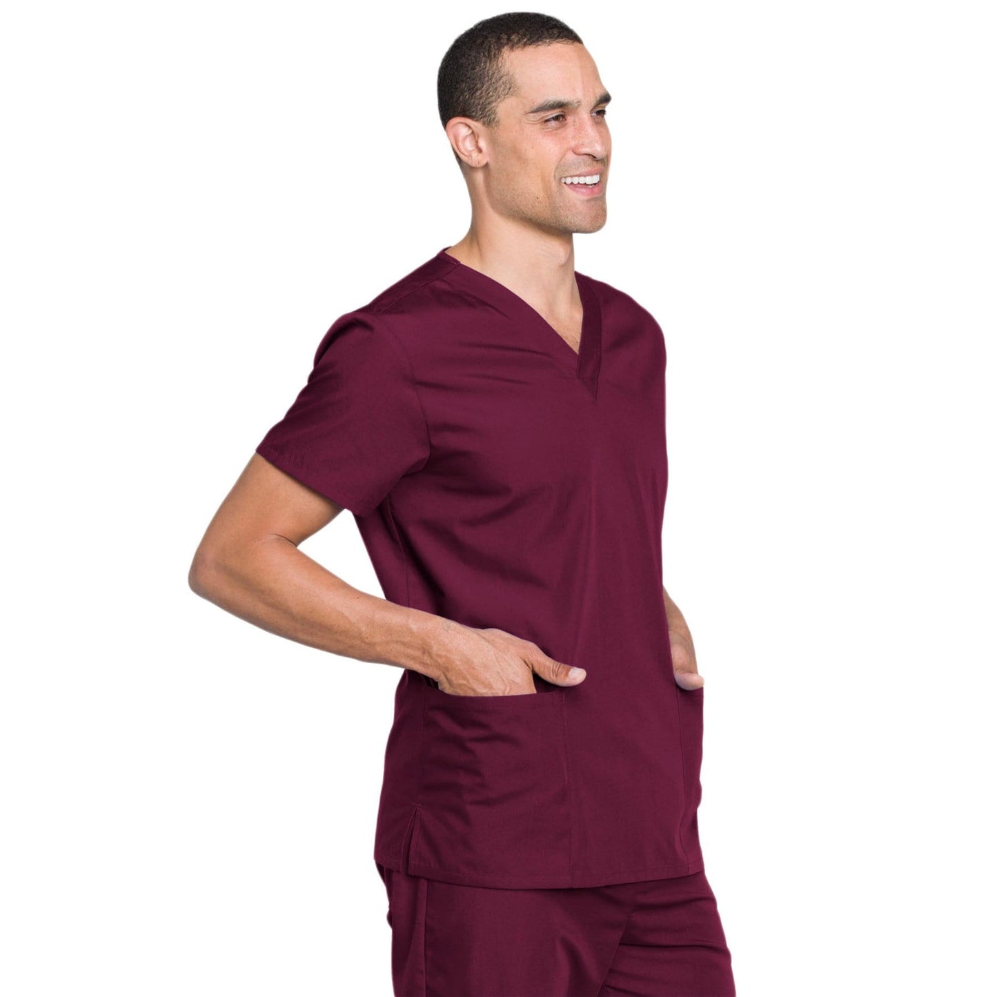 Cherokee Workwear WW530C Scrubs Set Unisex Wine