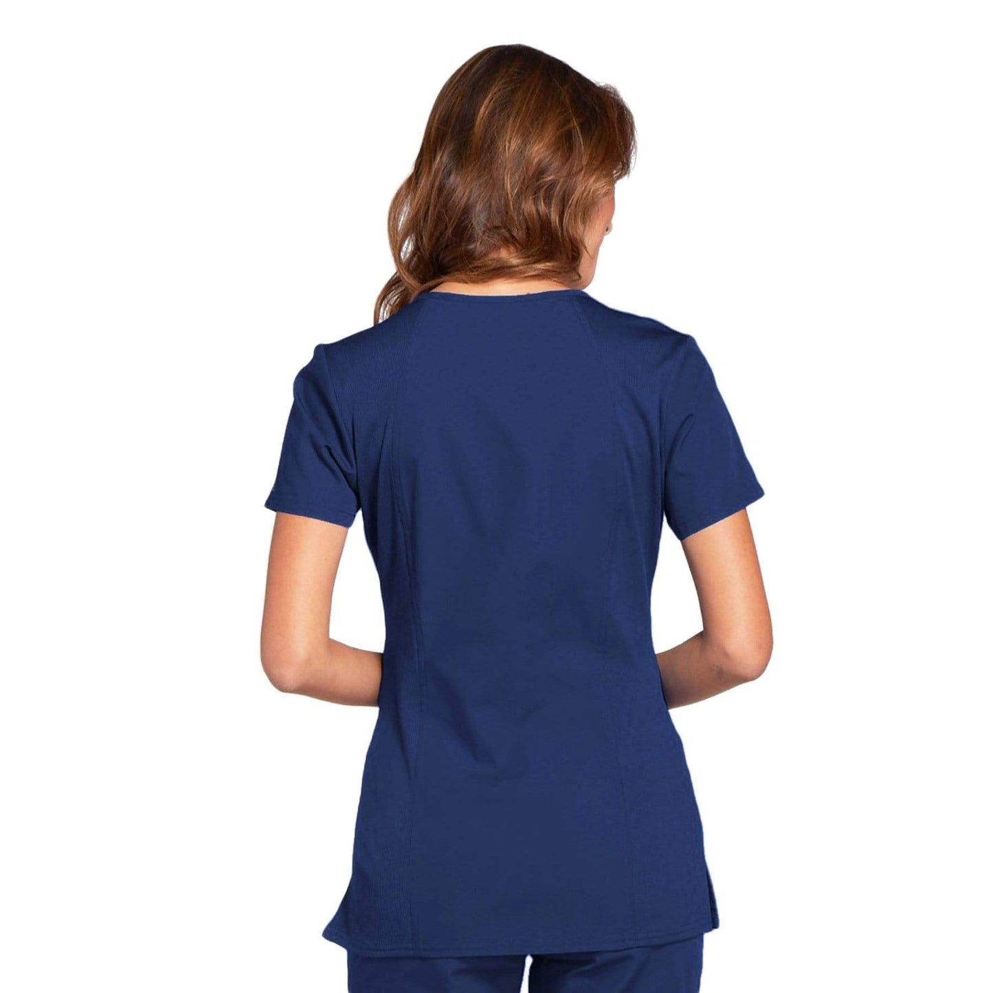 Cherokee Scrubs Top Cherokee Workwear WW645 Scrubs Top Womens V-Neck Navy