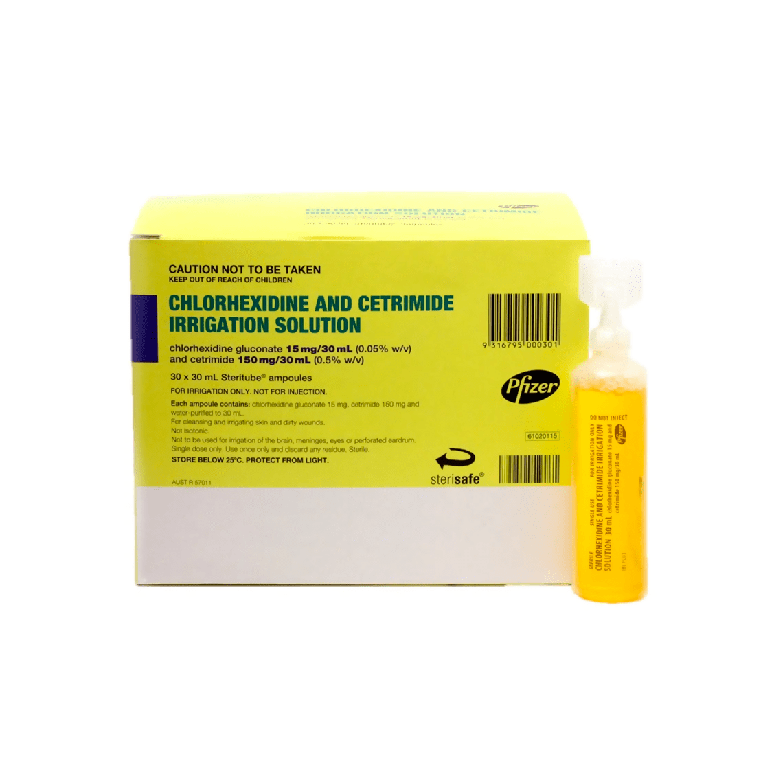 Pfizer Chlorhexidine Solution Pfizer Chlorhexidine and Cetrimide Steritube