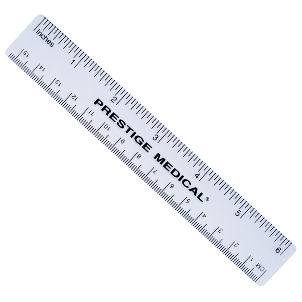Prestige Medical Measurement Rulers Prestige Clear Plastic 6" Ruler