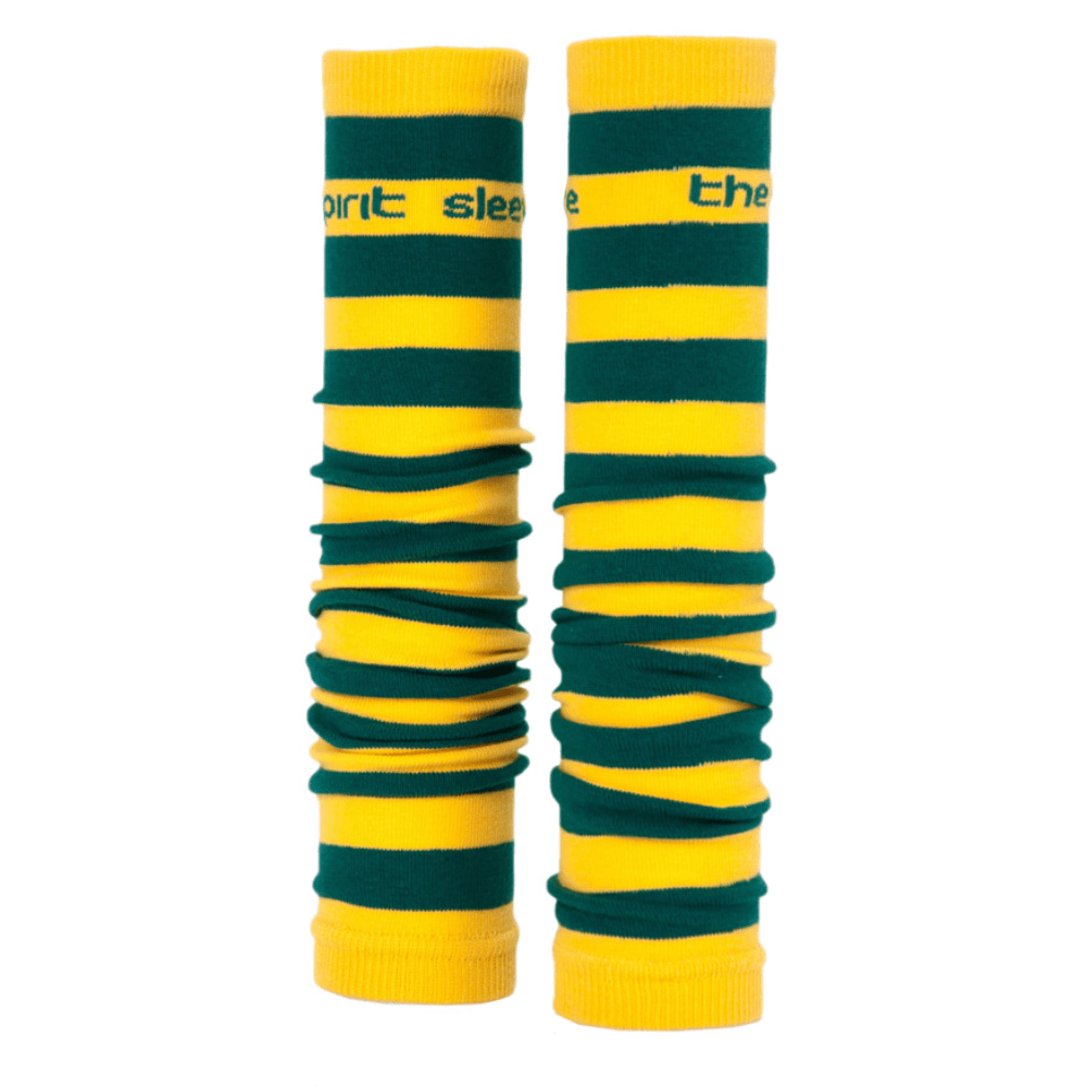 Prestige Medical Med Sleeves Green Gold Stripes Prestige Med Sleeves Assorted Patterns