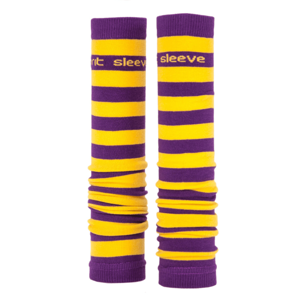 Prestige Medical Med Sleeves Purple Gold Stripes Prestige Med Sleeves Assorted Patterns