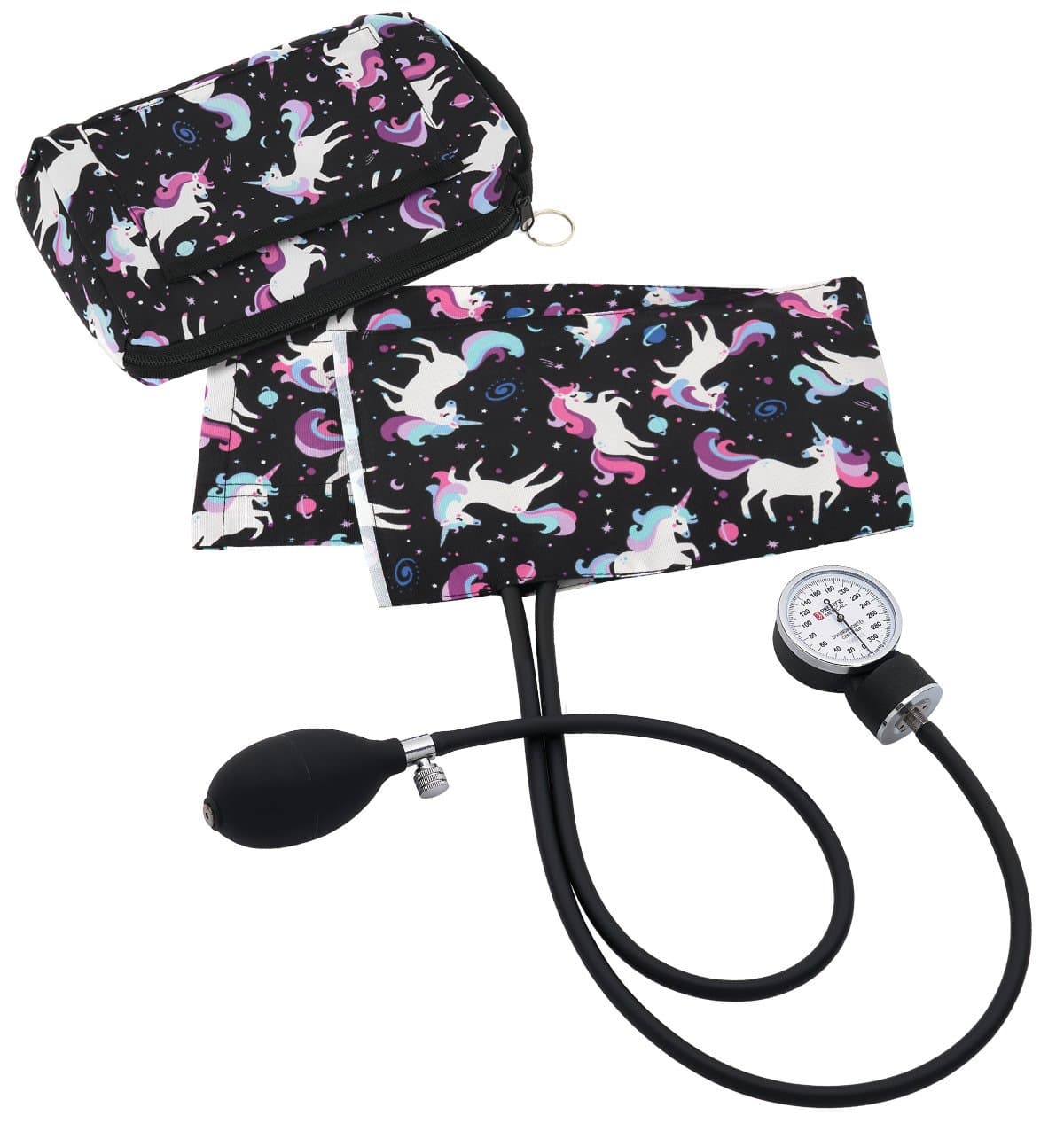 Prestige Medical Hand Held Sphygmomanometers Unicorns Black / Adult 10.0"-16.0" Prestige Premium Aneroid Sphygmomanometer with Carry Case