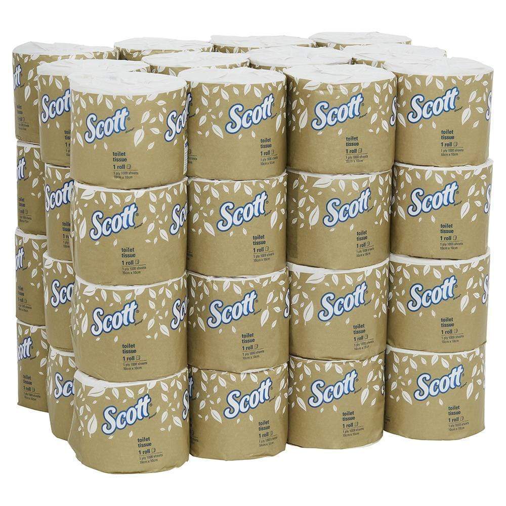 Scott Small Roll Toilet Tissue Roll/1000 / 1Ply (4760) / Standard SCOTT Toilet Tissue 1