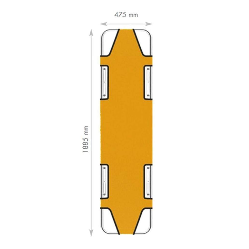 Spencer Stretchers Squared Profile with Lift Back - Model 281 / Yellow Spencer Stackable Emergency Stretcher