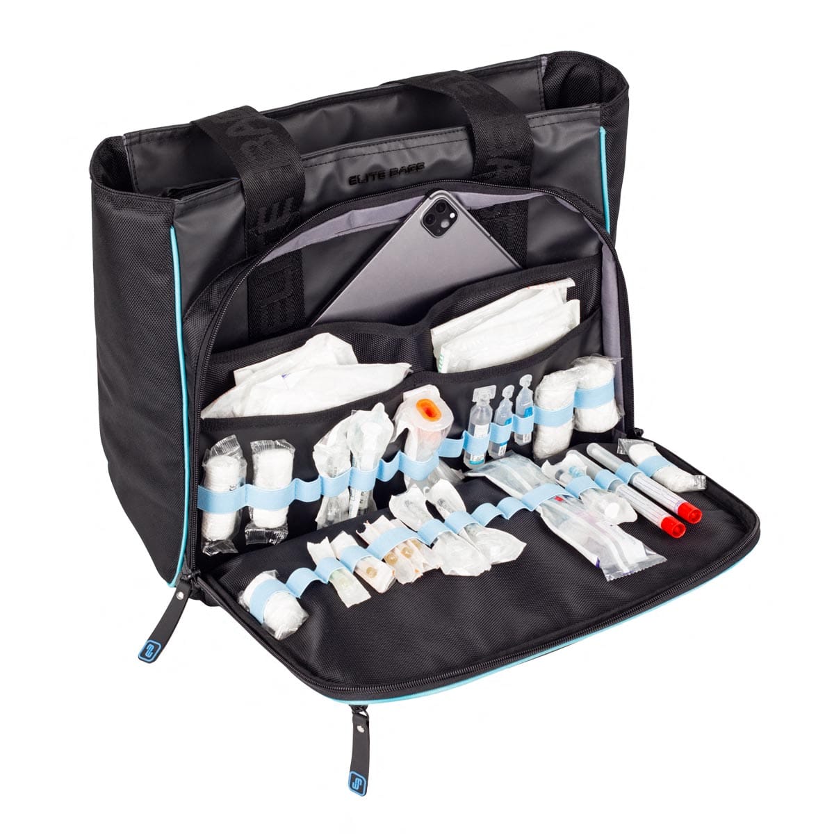 Elite Bags TECBAG Medical Tote Bag with Inner Organiser – Black – Front