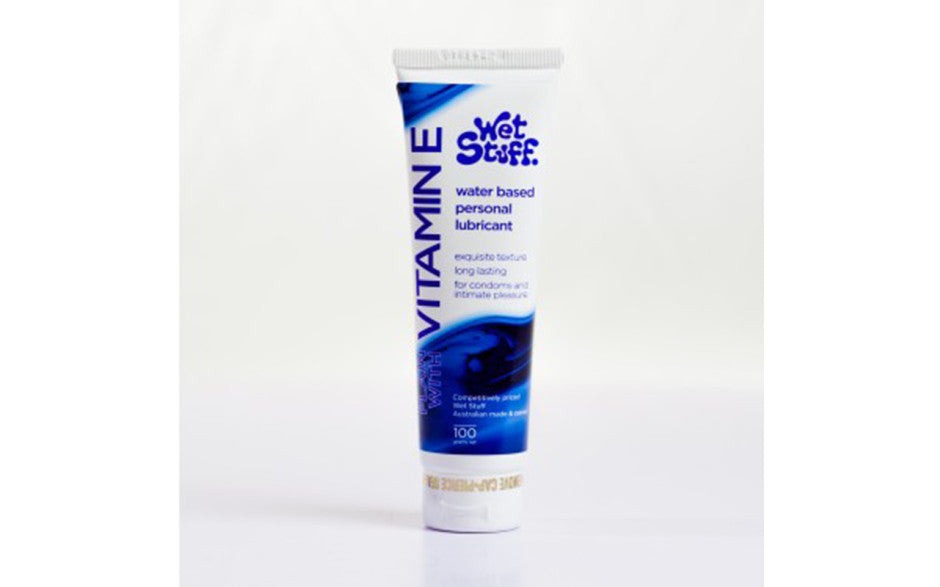 Wet Stuff Plain with Vitamin E Water-Based Lubricant Tube 100g