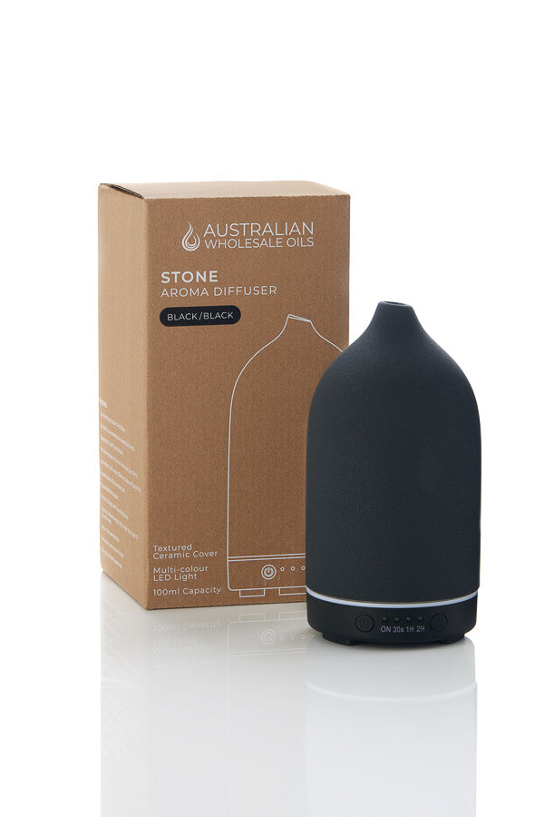 Stone Aroma Diffuser - Black/Black