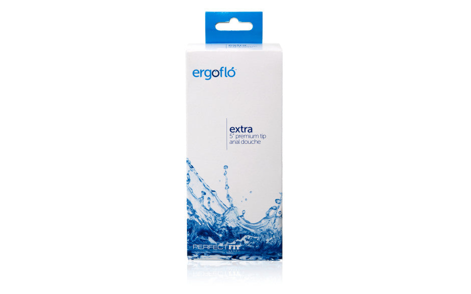 Ergoflo Extra Anal Douche with 8cm and 13cm Nozzles Medical Grade