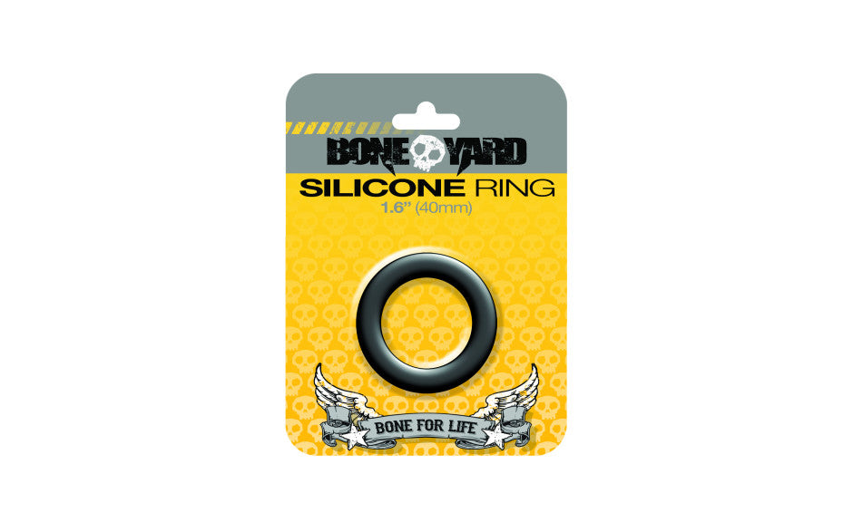 Boneyard Silicone Cock Ring 40mm Black