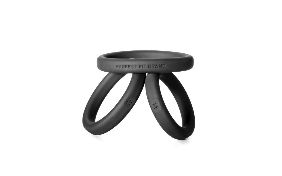 Xact-Fit Silicone Cock Ring Mixed Size 3-Ring Kit