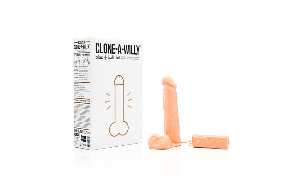 Clone-A-Willy Plus Balls DIY Vibrating Dildo Kit Light Skin Tone