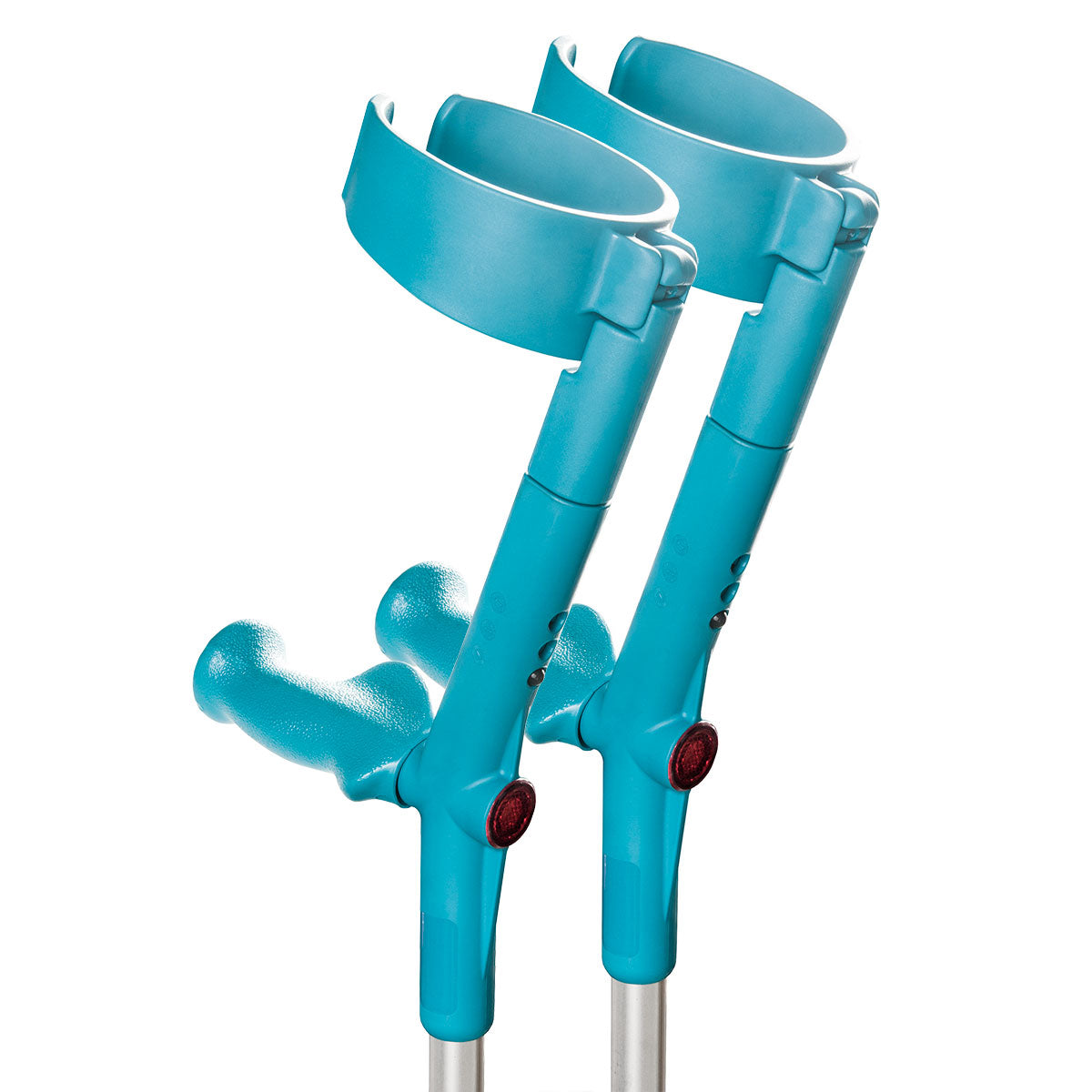 Forearm Crutches with Safety Cuff & Hinge, Lightweight & Adjustable