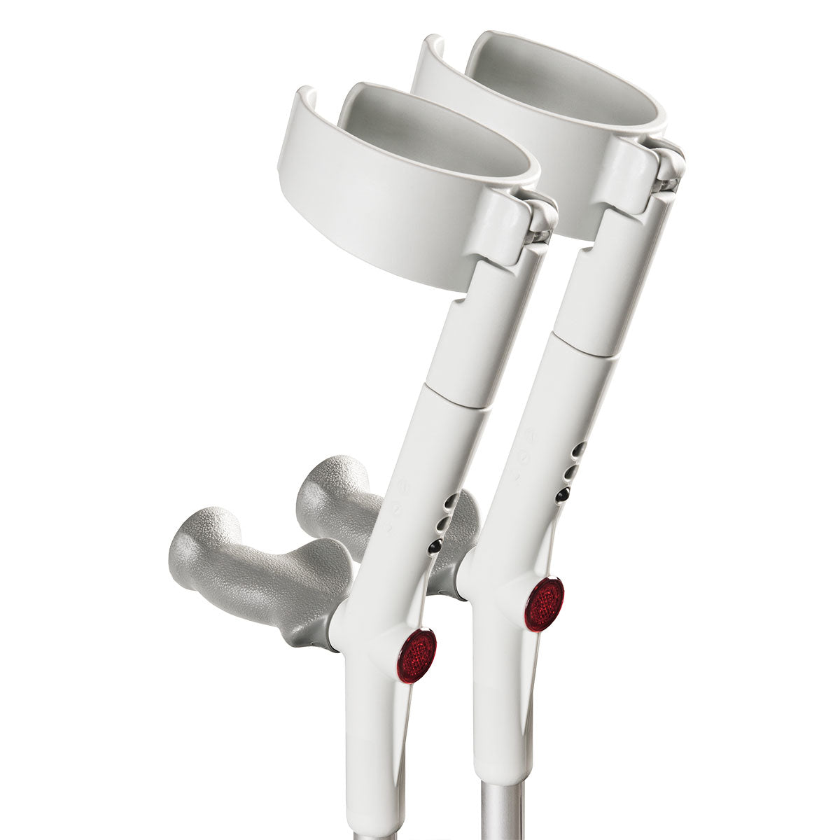 Forearm Crutches with Safety Cuff & Hinge, Lightweight & Adjustable