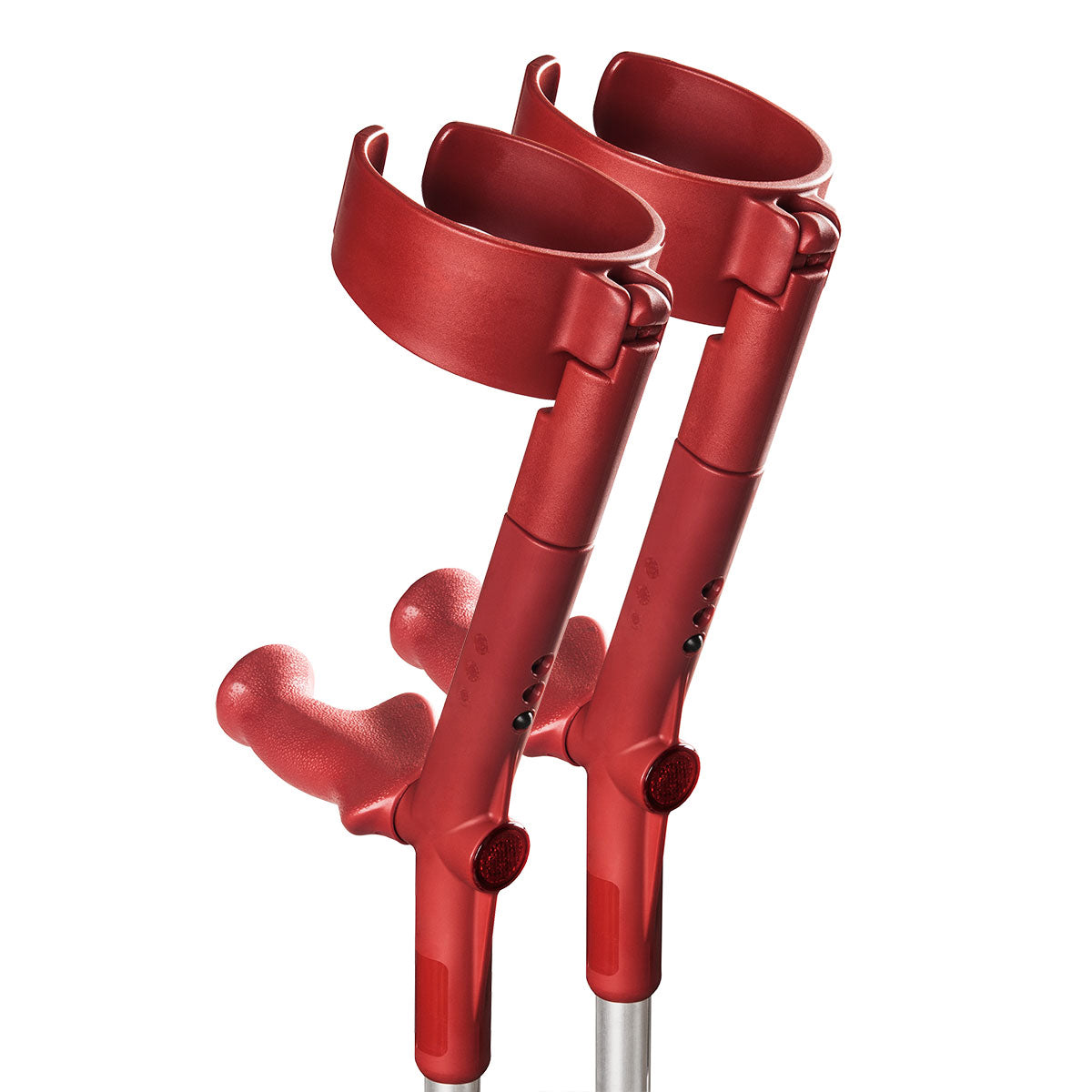 Forearm Crutches with Safety Cuff & Hinge, Lightweight & Adjustable