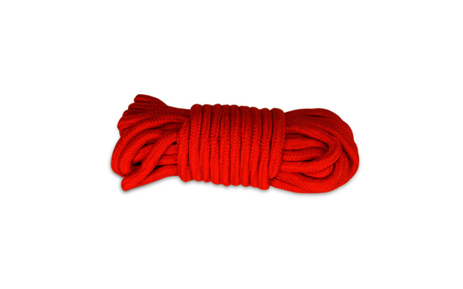 Fetish Bondage Cotton Rope 8mm x 10 Metres Red