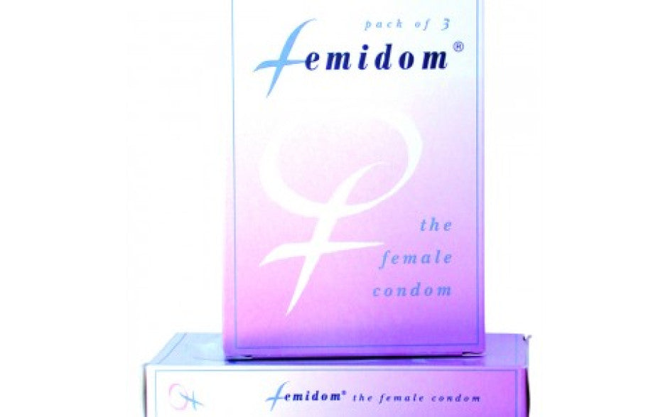 Femidom Female Non-Latex Polyurethane Internal Condom 3 Pack
