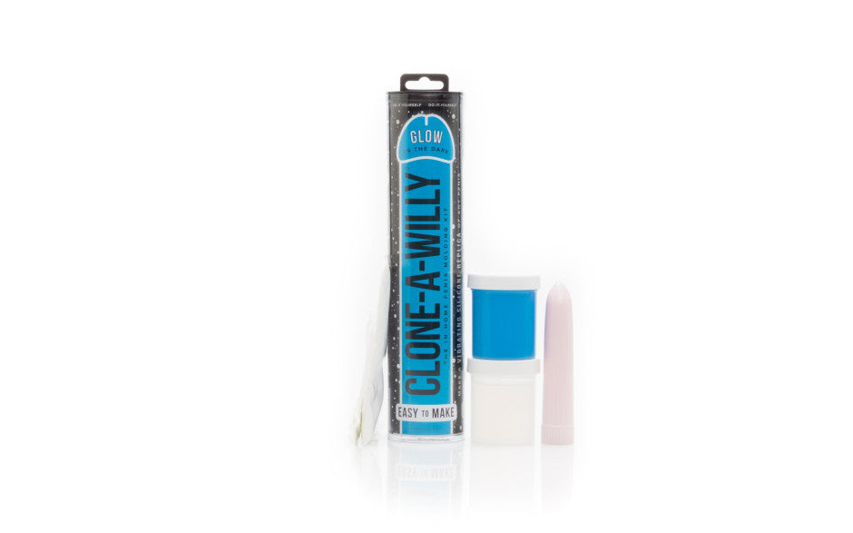 Clone-A-Willy DIY Vibrating Silicone Penis Casting Kit Glow Blue