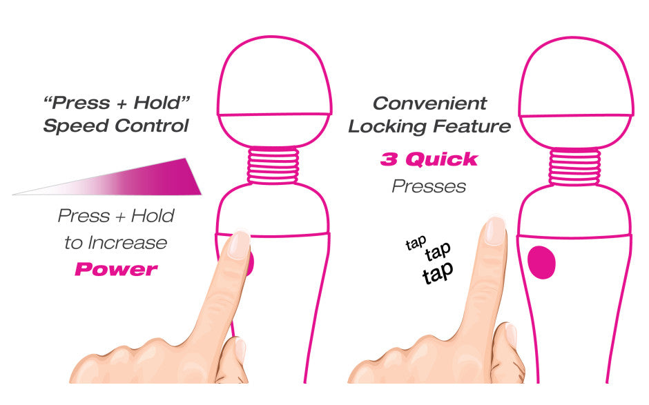 PalmPower Recharge Cordless Rechargeable Waterproof Massage Wand