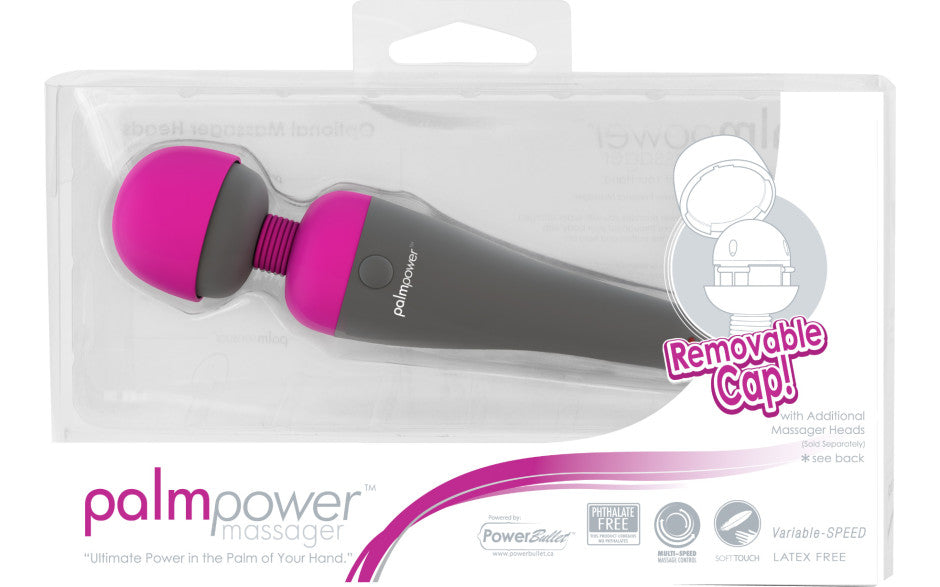 PalmPower Classic Corded Massage Wand Vibrator Pink