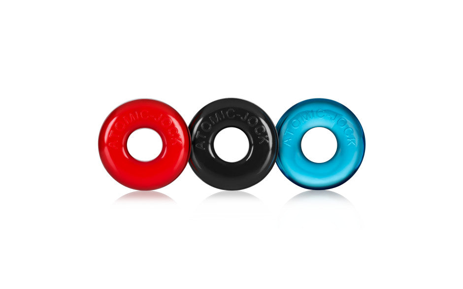 Oxballs Ringer Jelly Cock Ring 3-Pack Multicolor
