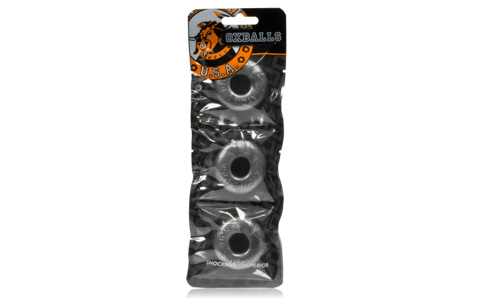 Oxballs Ringer Jelly Cock Ring 3-Pack Steel