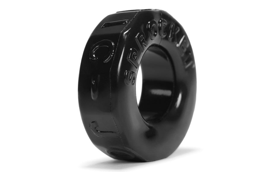Oxballs Sprocket Soft Silicone Cock Ring Black
