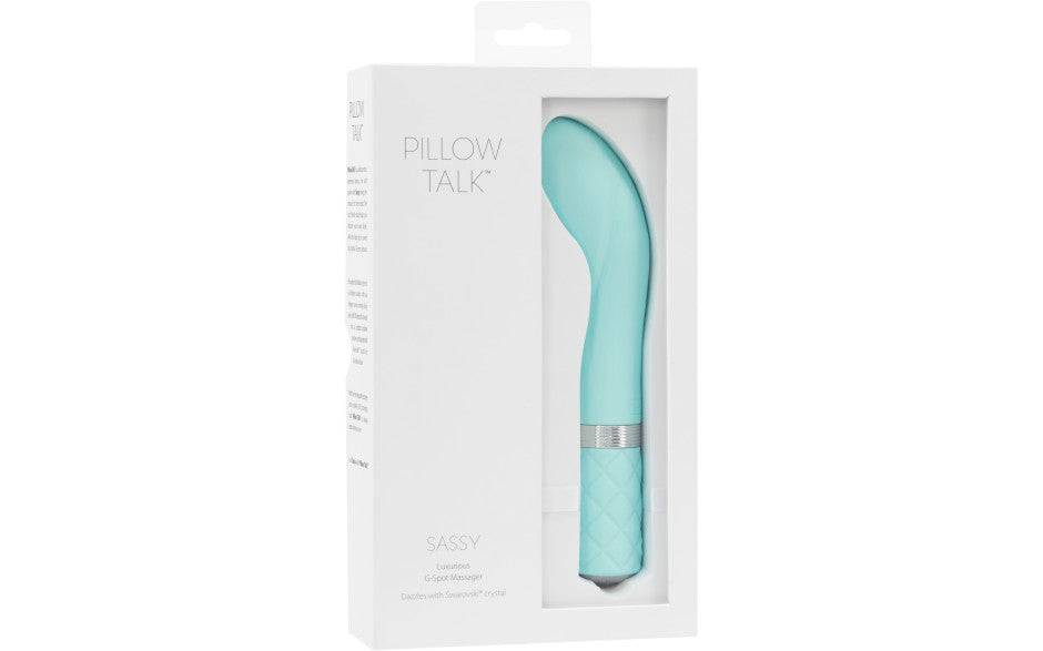 Pillow Talk Sassy Luxe Silicone Bullet Vibrator Teal