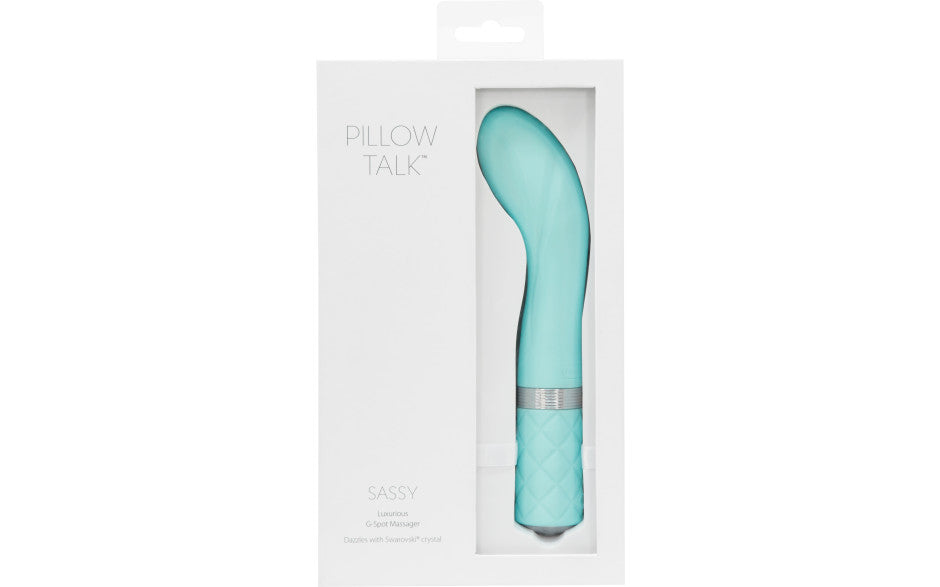Pillow Talk Sassy Luxe Silicone Bullet Vibrator Teal