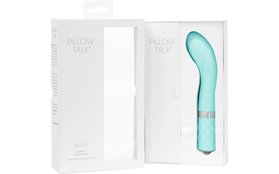 Pillow Talk Sassy Luxe Silicone Bullet Vibrator Teal
