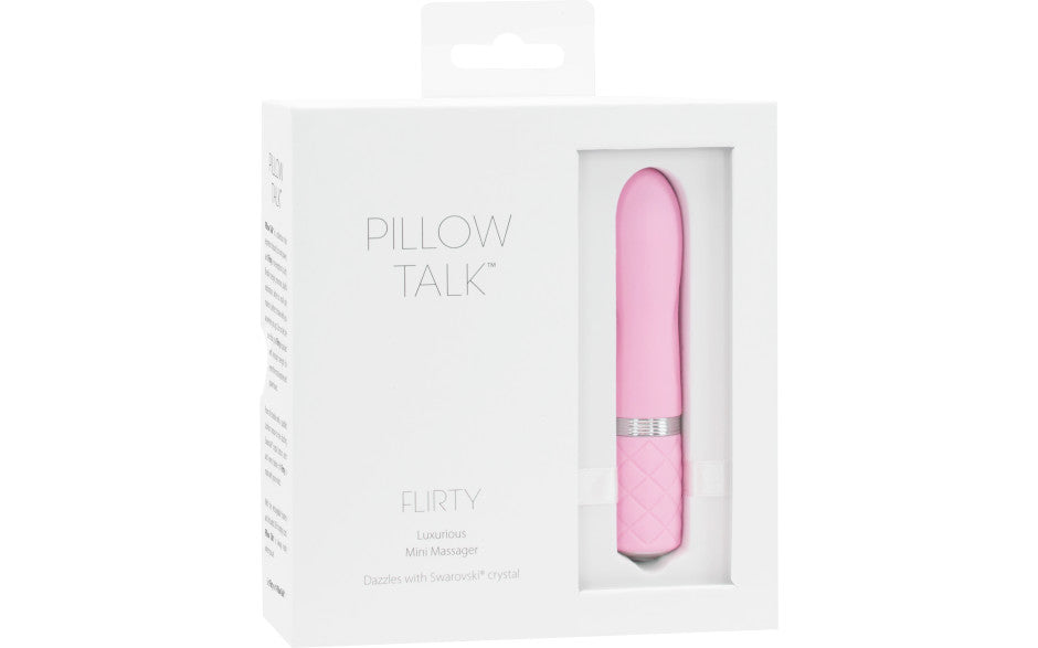 Pillow Talk Flirty Compact Silicone Bullet Vibrator Pink