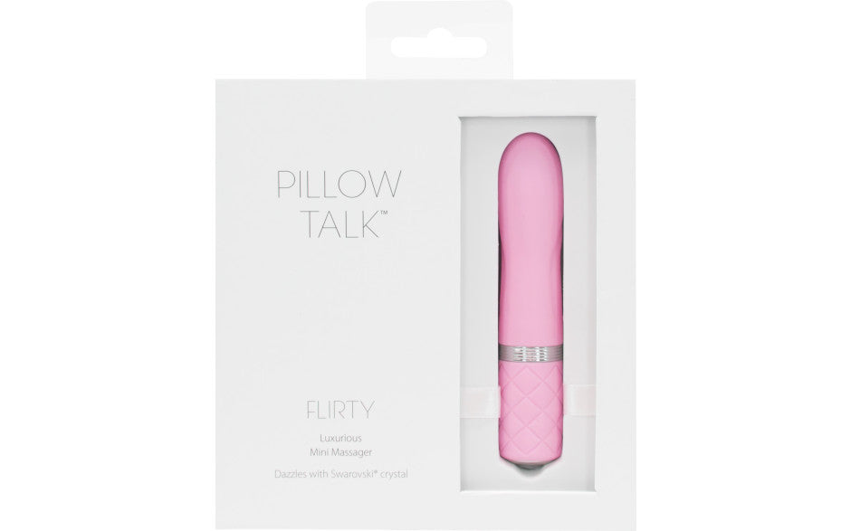Pillow Talk Flirty Compact Silicone Bullet Vibrator Pink
