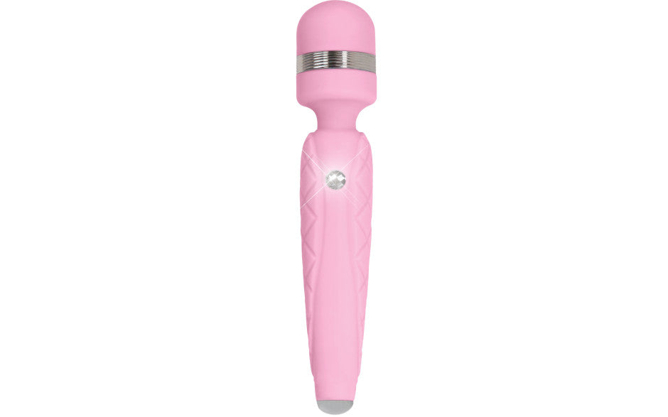 Pillow Talk Cheeky Luxe Rechargeable Silicone Wand Vibrator Pink