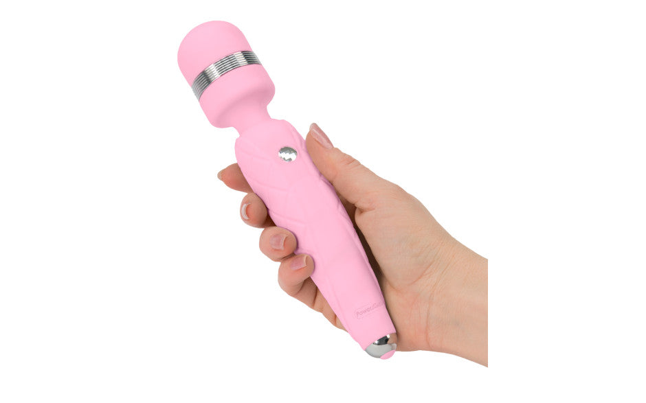 Pillow Talk Cheeky Luxe Rechargeable Silicone Wand Vibrator Pink