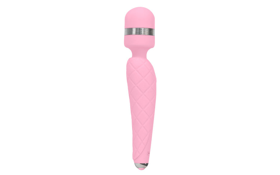 Pillow Talk Cheeky Luxe Rechargeable Silicone Wand Vibrator Pink