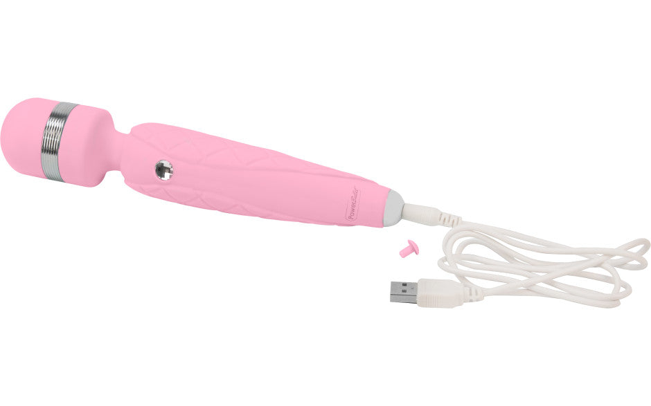 Pillow Talk Cheeky Luxe Rechargeable Silicone Wand Vibrator Pink