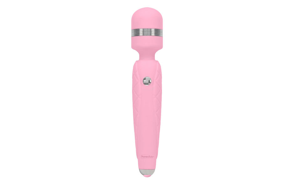 Pillow Talk Cheeky Luxe Rechargeable Silicone Wand Vibrator Pink
