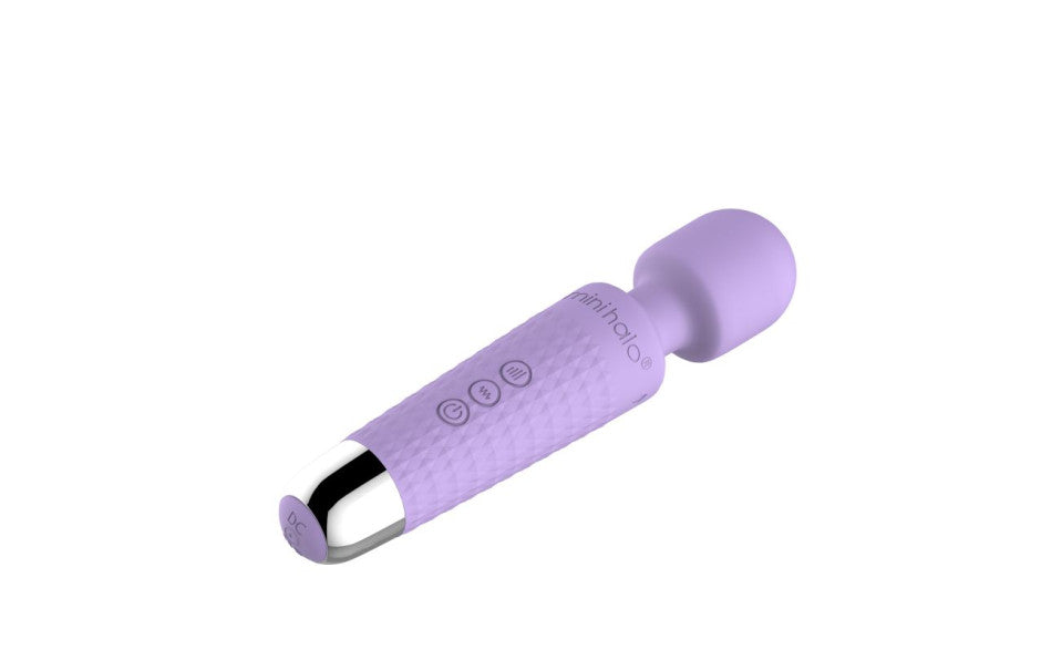 Shibari Mini Wand Halo 20 Mode Rechargeable Vibrator Lilac