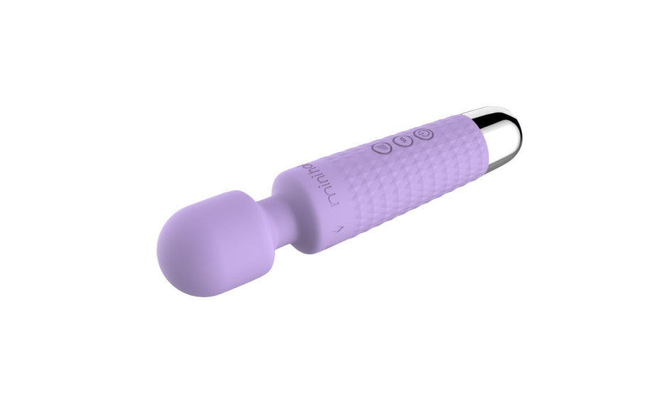 Shibari Mini Wand Halo 20 Mode Rechargeable Vibrator Lilac