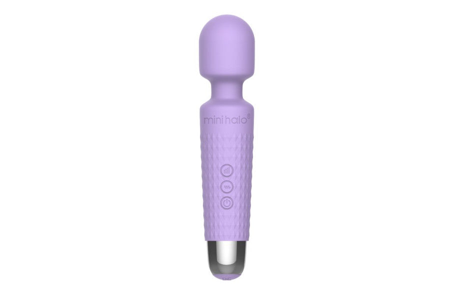 Shibari Mini Wand Halo 20 Mode Rechargeable Vibrator Lilac
