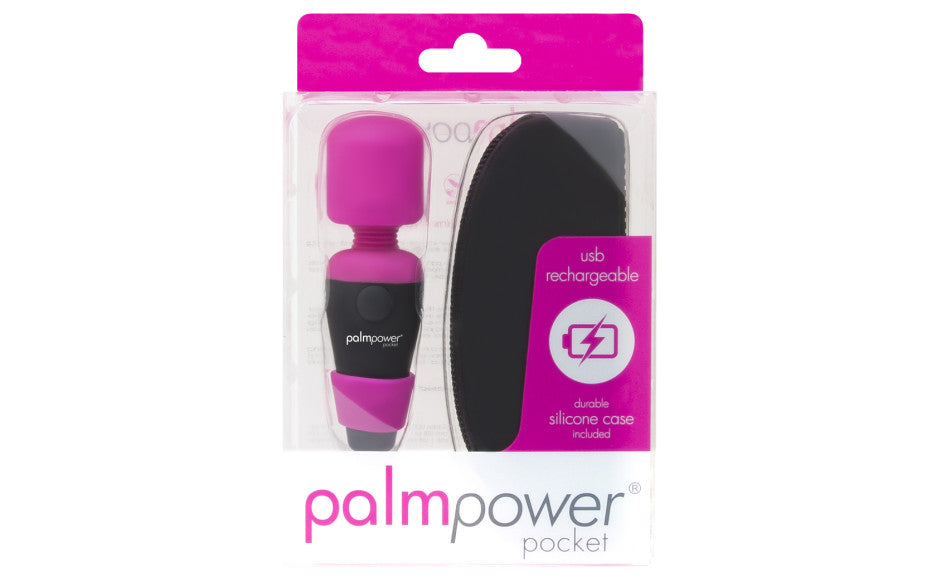 PalmPower Pocket Compact Rechargeable Massage Wand Vibrator