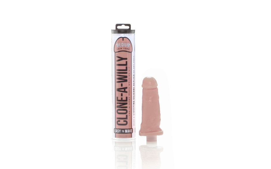 Clone-A-Willy DIY Vibrating Silicone Penis Casting Kit Medium Skin Tone