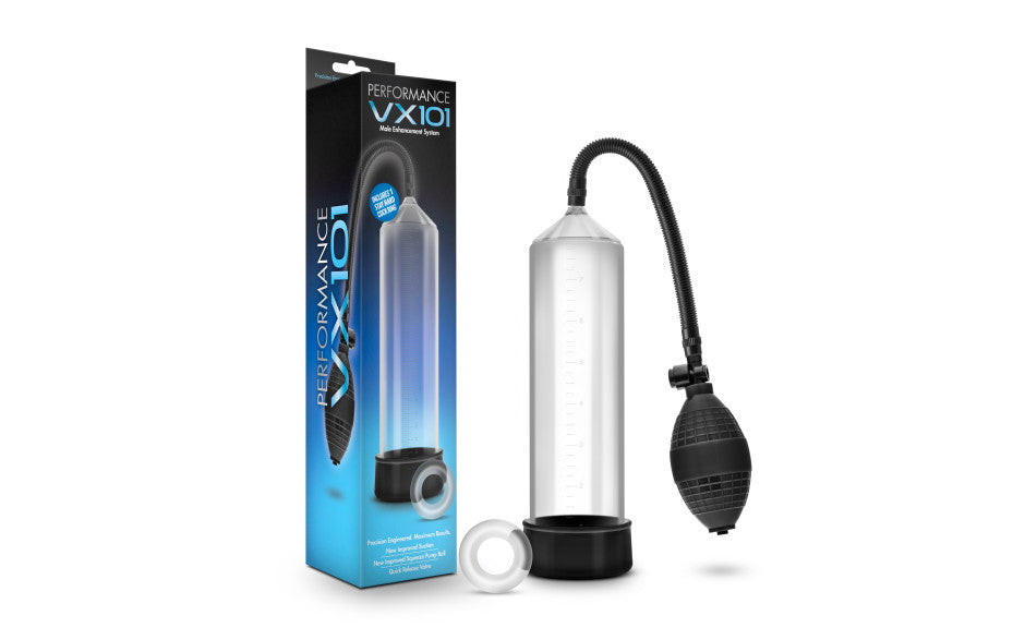 Performance VX101 Medical-Grade Beginner Penis Vacuum Pump Clear