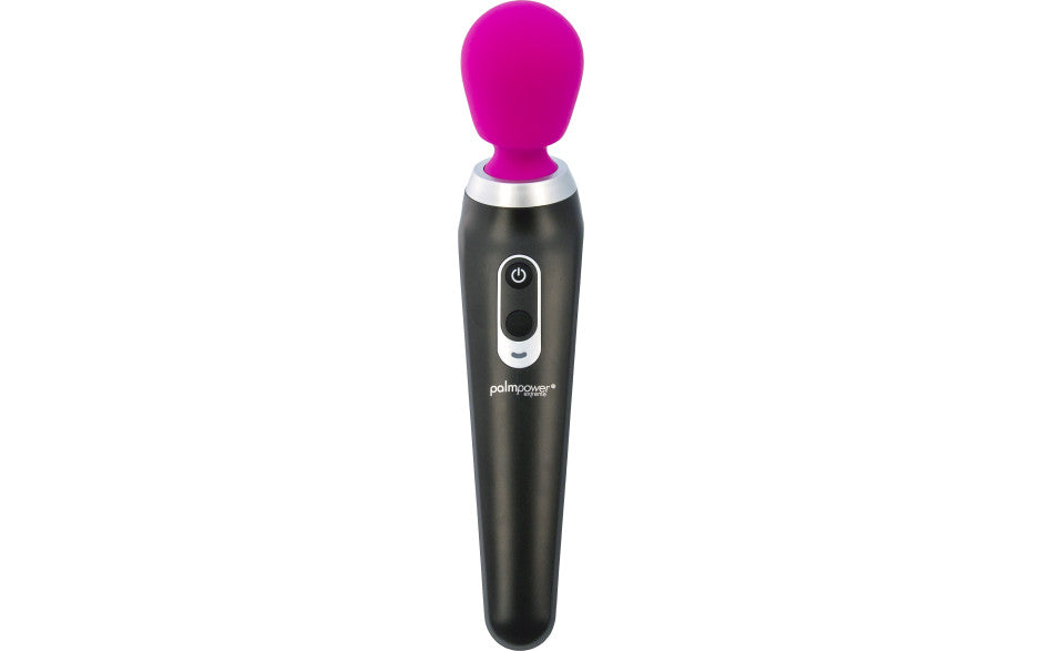 PalmPower Extreme Rechargeable Silicone Curved Massage Wand Pink