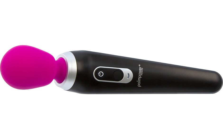 PalmPower Extreme Rechargeable Silicone Curved Massage Wand Pink