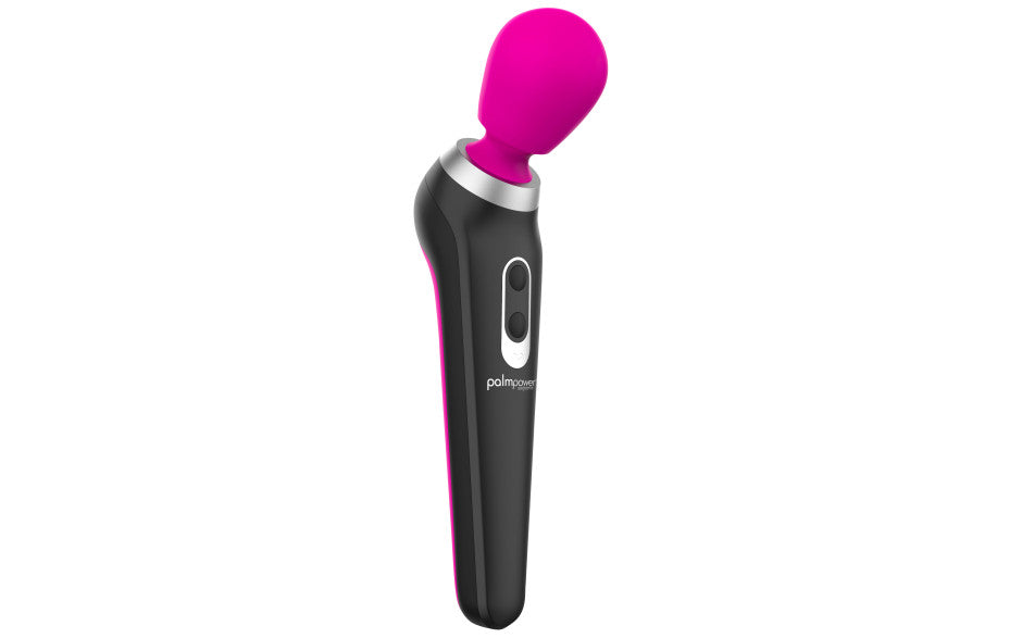 PalmPower Extreme Rechargeable Silicone Curved Massage Wand Pink