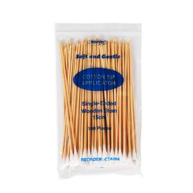 15cm-Single-Ended-Cotton-Tip-Applicators-100pc