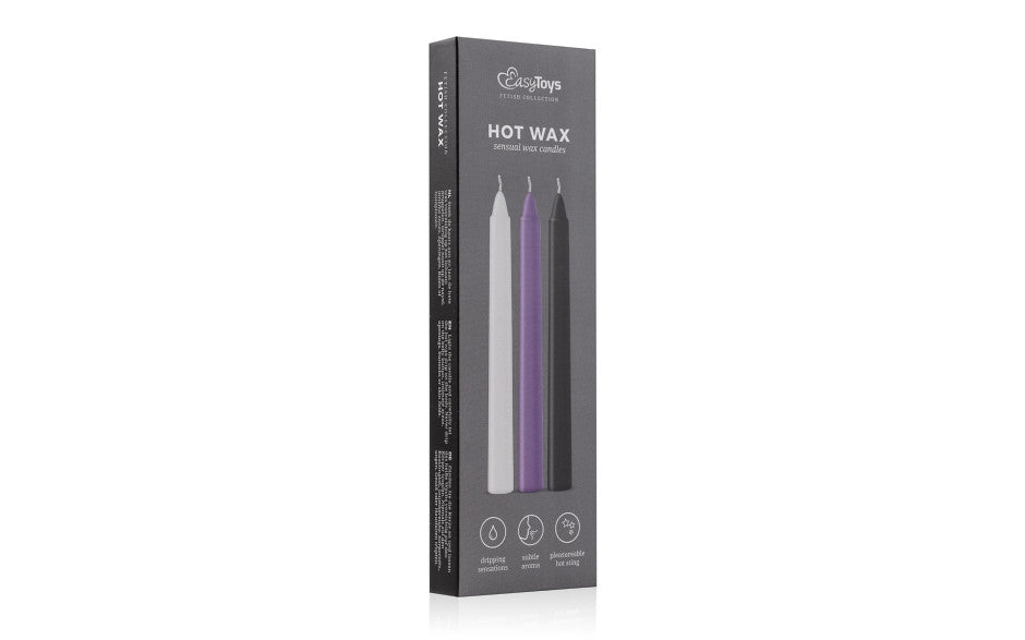 Sensual Hot Wax Candle Set for Body Play 3 Pack