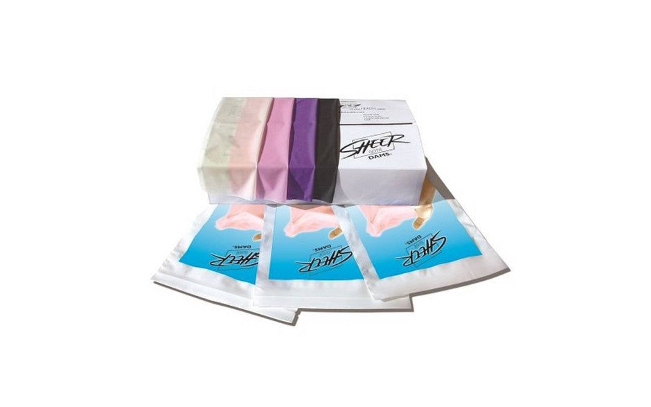 Sheer Oral Dam Assorted Colours and Flavours 100 Pack
